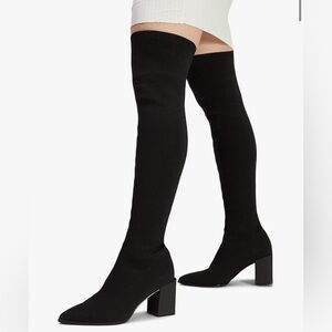Aldo Joann Black Over-the-Knee Block Heel Boots
